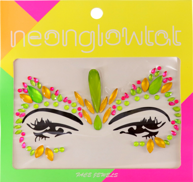 Neon Face Jewels