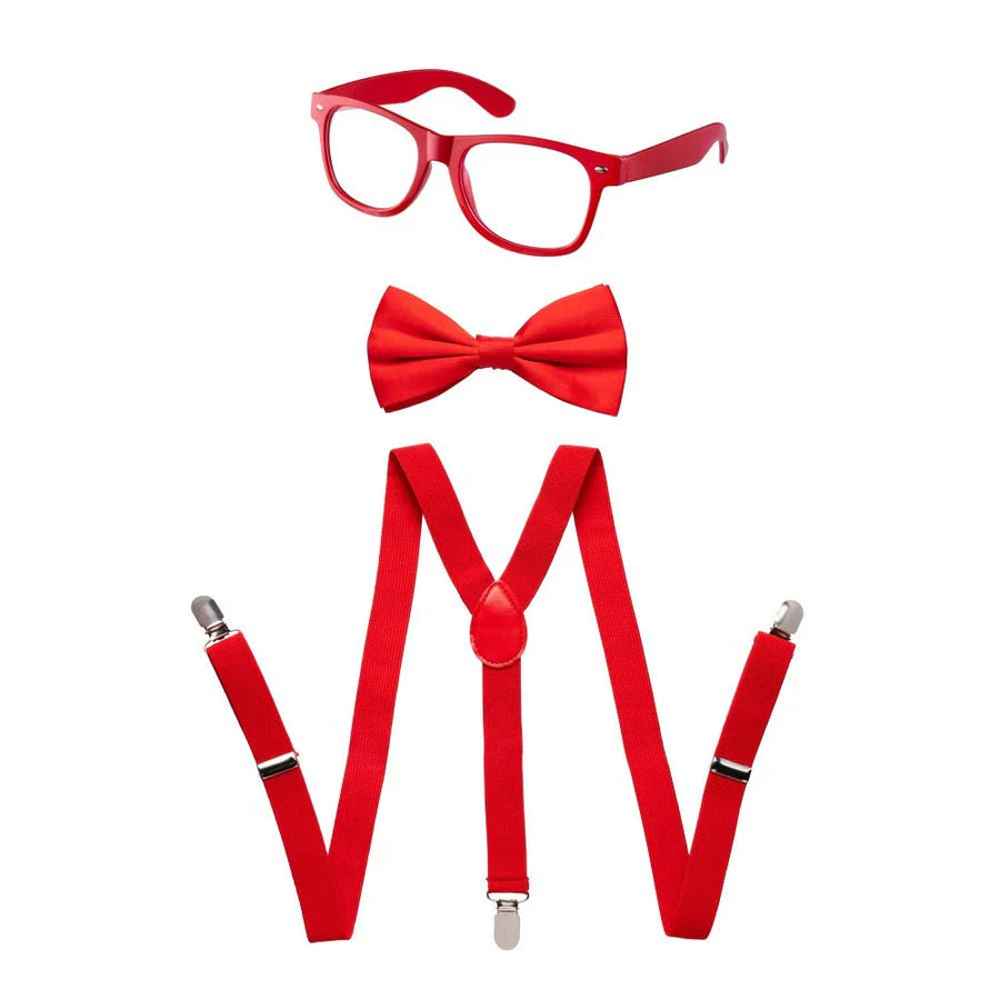 Suspenders, Bowtie and Sunglasses Set