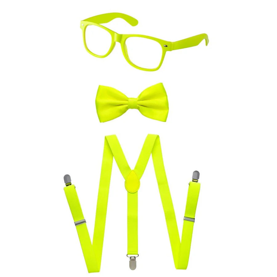 Suspenders, Bowtie and Sunglasses Set