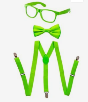 Suspenders, Bowtie and Sunglasses Set