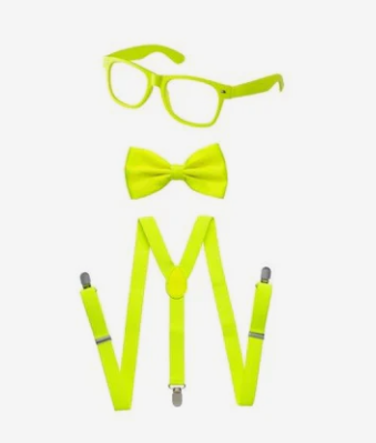 Suspenders, Bowtie and Sunglasses Set