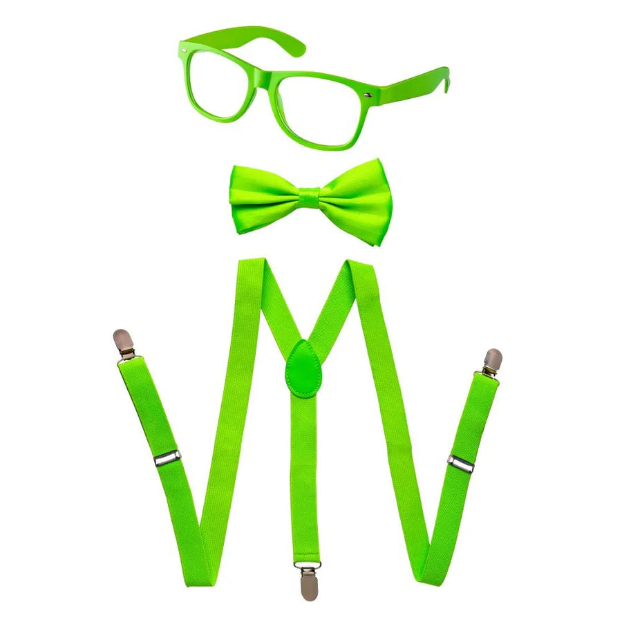 Suspenders, Bowtie and Sunglasses Set