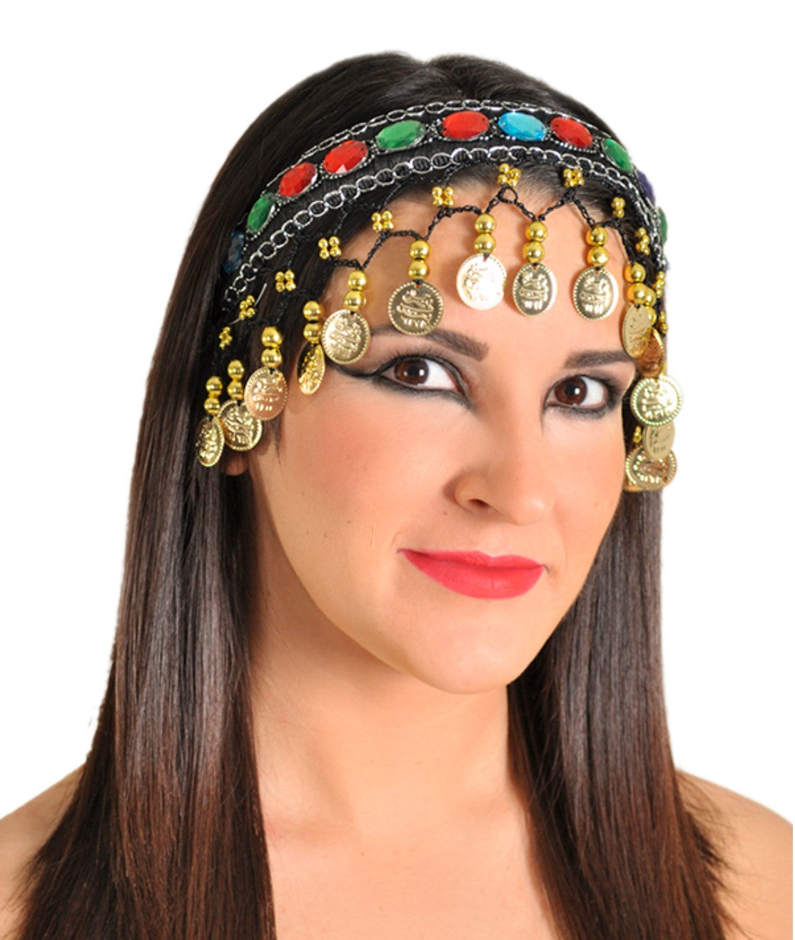 Beaded Headband with Gems