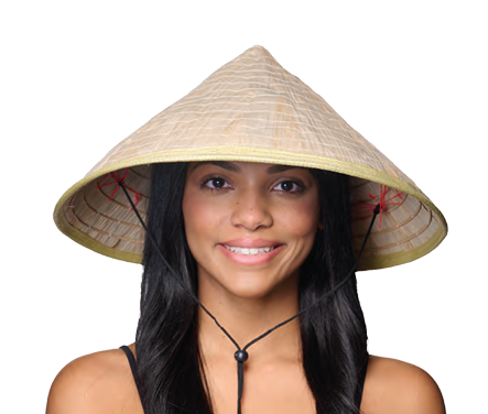 Large Bamboo Coolie Hat
