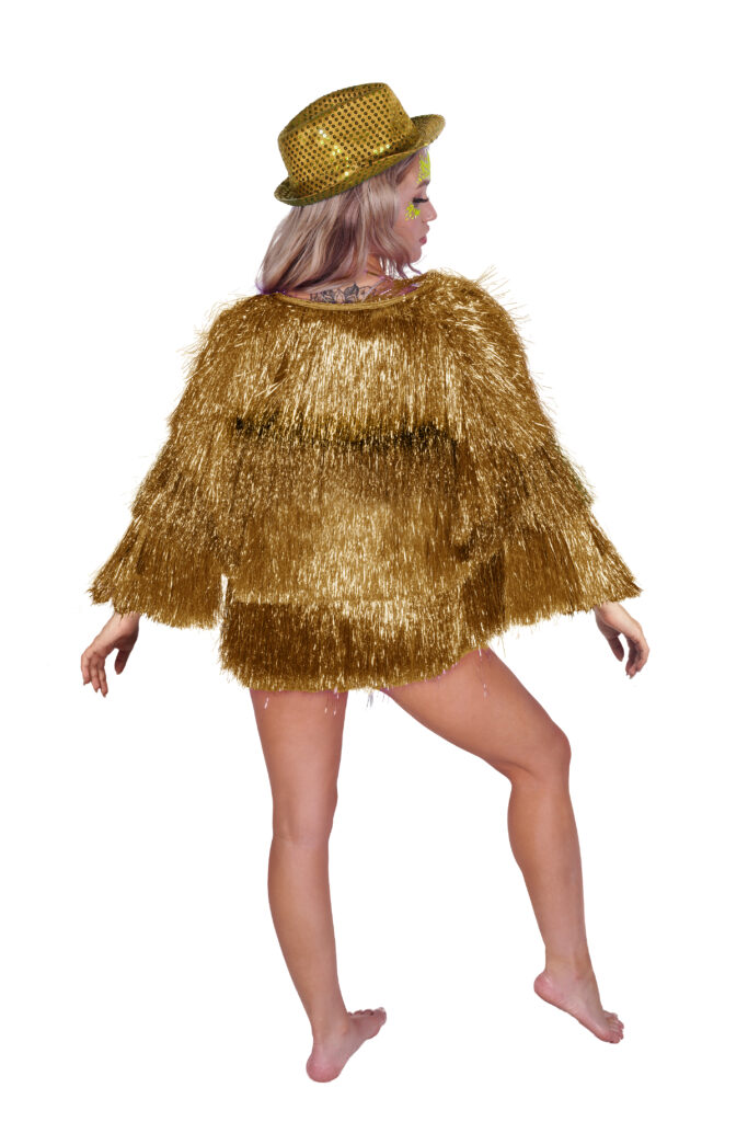 Gold 3 Layer Tassel Coat