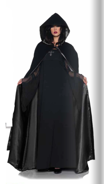 63" Deluxe Velvet & Satin Cape