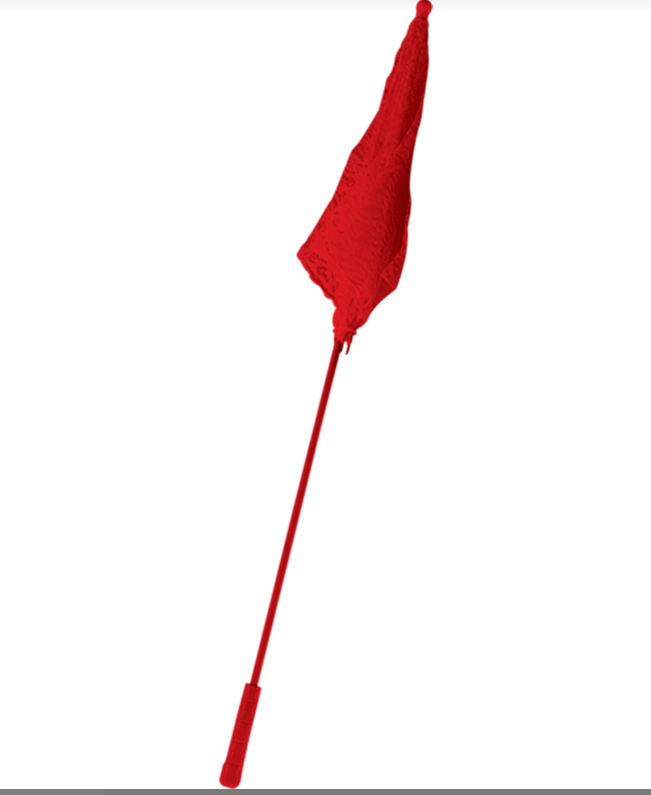 Lace Parasol-Red