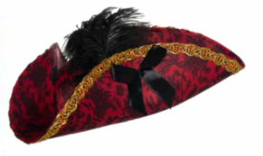 Tri Corner Fancy Pirate Hat