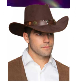 Cowboy Hat w/Bull Horns