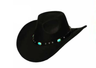 Cowboy Hat w/Turquoise Gem