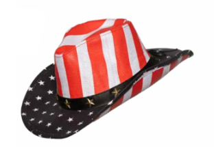 American Flag Cowboy Hat