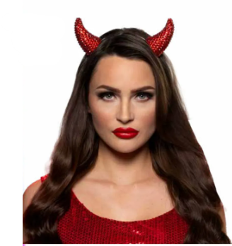 Rhinestone Devil Horns