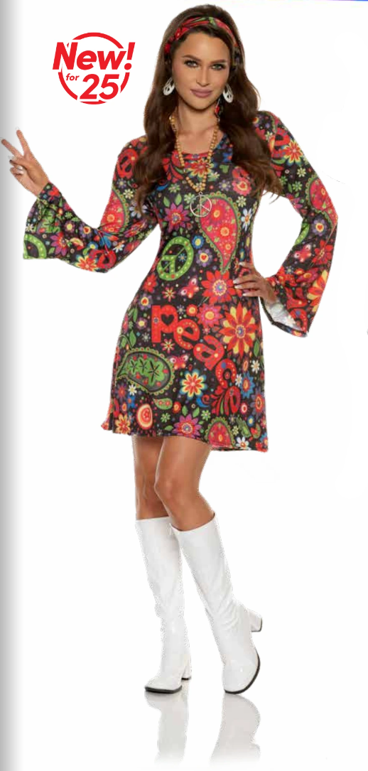 60's Peace Sign Dress