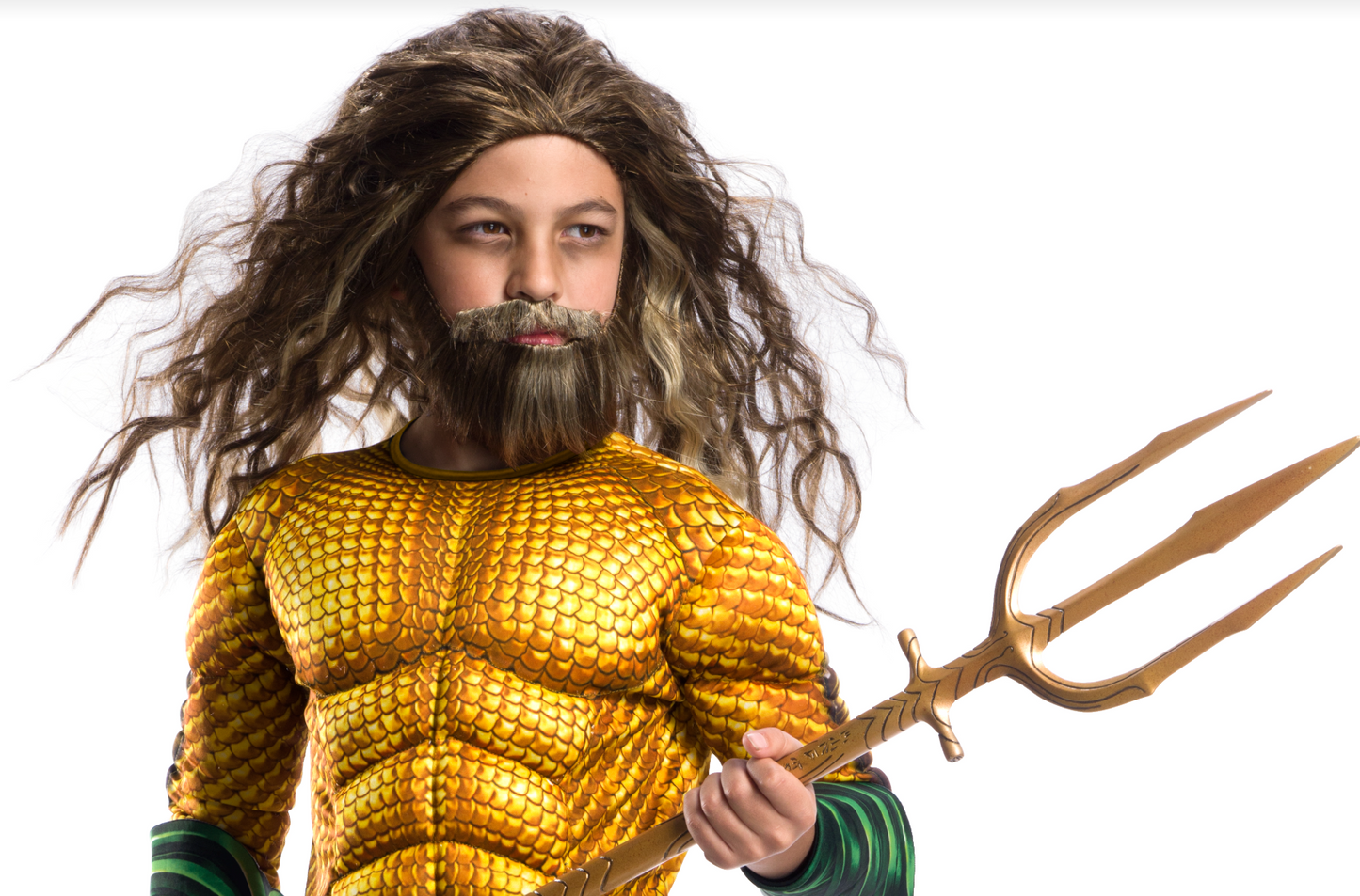 Aquaman Kids Wig & Beard Set