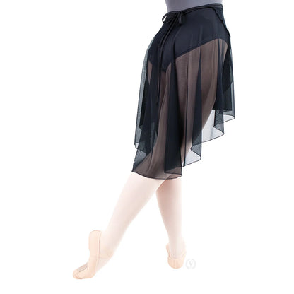 Dramatic Mesh Wrap Skirt