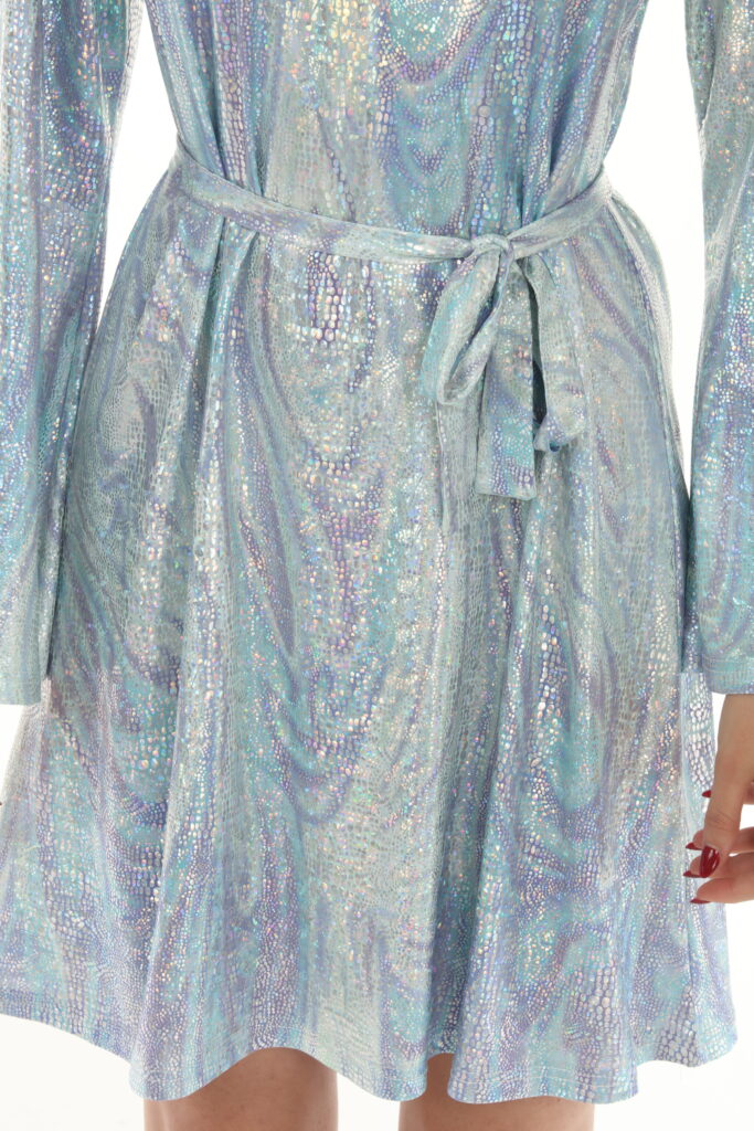 Metallic Swirl Hippie Dress