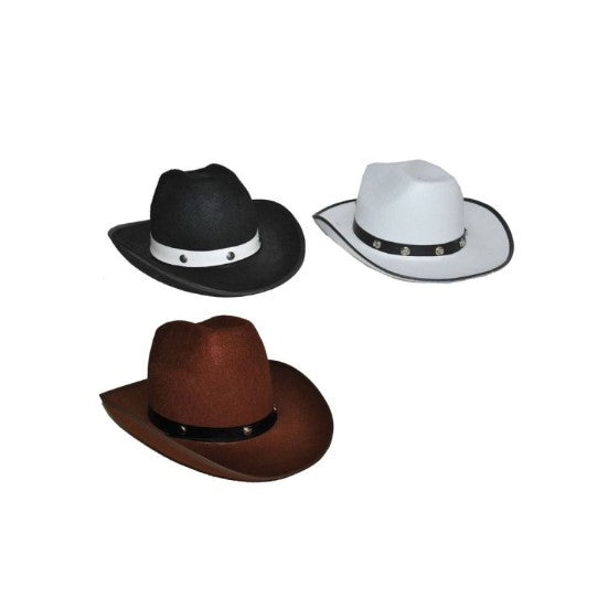 Hat-Cowboy-Embellished Band-Felt