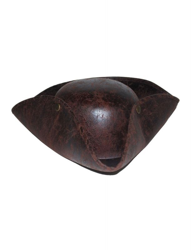 Brown Tricorn Pirate Hat