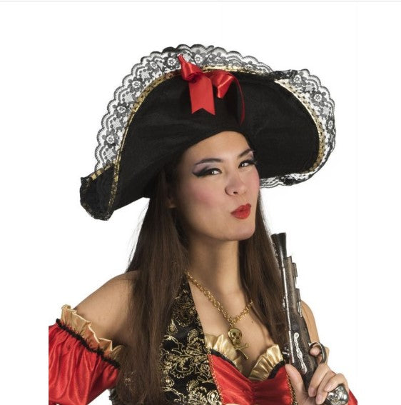Buccaneer Hat-Red Bow