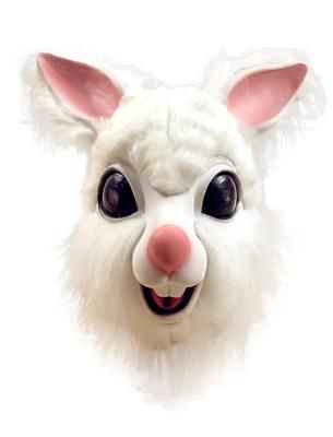 Whitw Rabbit Latex Mask