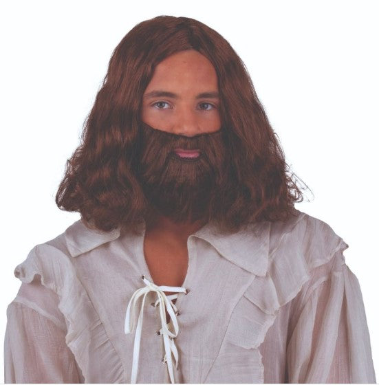 Wig w/Beard-Brown