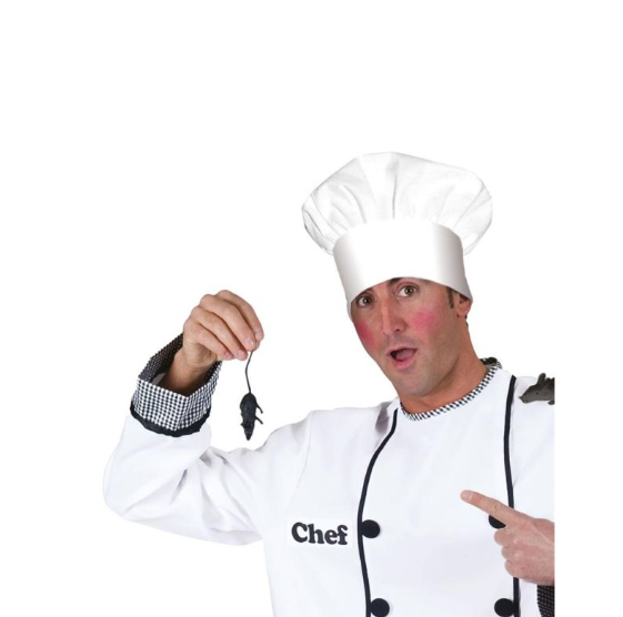 Chef Hat-Adult-Blk