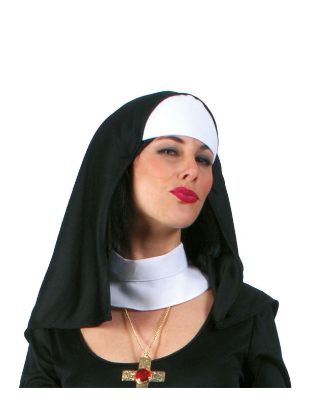 Hat-Nun w/Neck Strap Collar