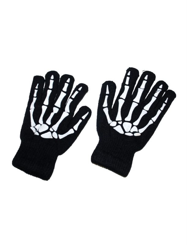 Short Skeleton Gloves
