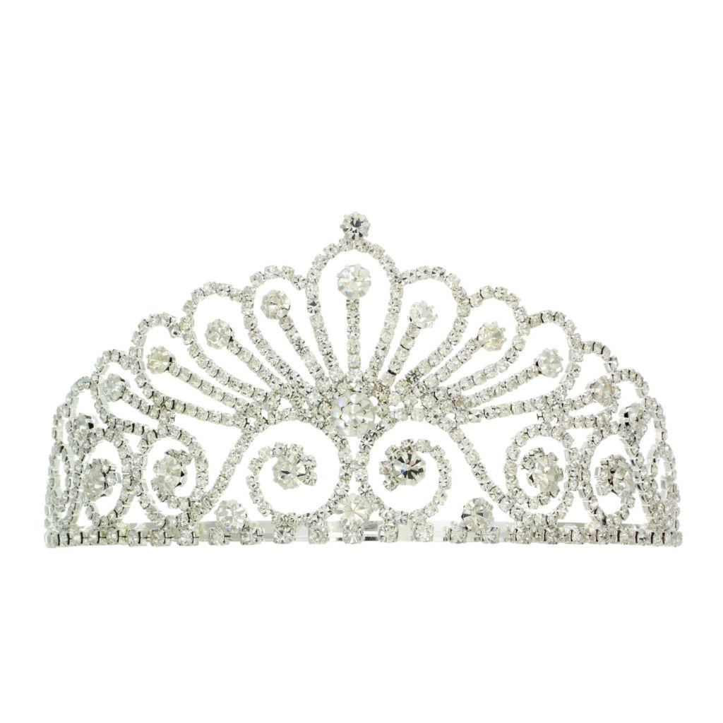 Rhinestone Tiara, Silver
