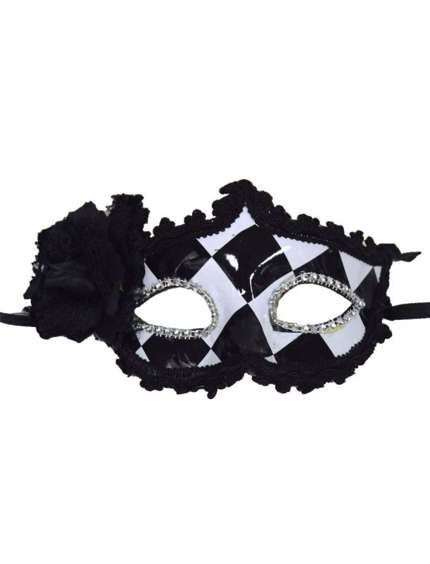 Argyle with Flower Mask