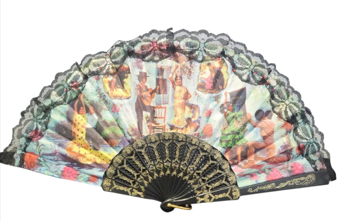Fan-Prints w/Lace
