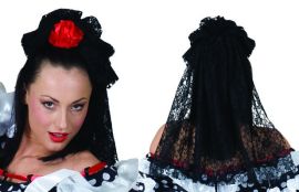 Hairclip w/Lace Veil