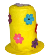 Hat Felt with Flower
