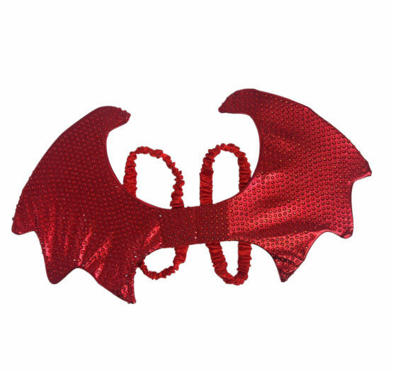 Red Rhinestone Devil Wings