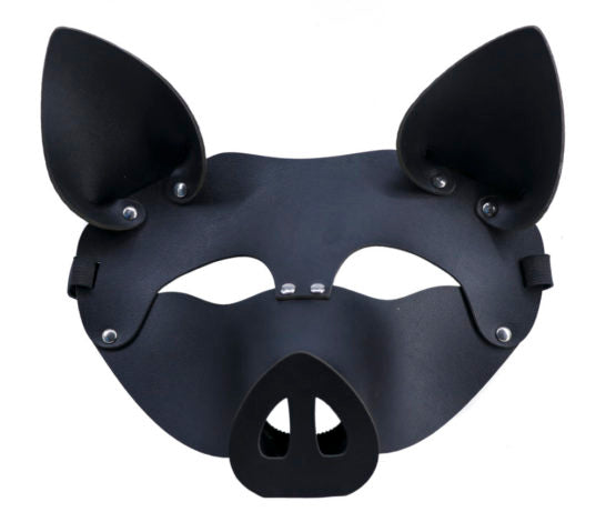 Leatherette Face Mask Pig