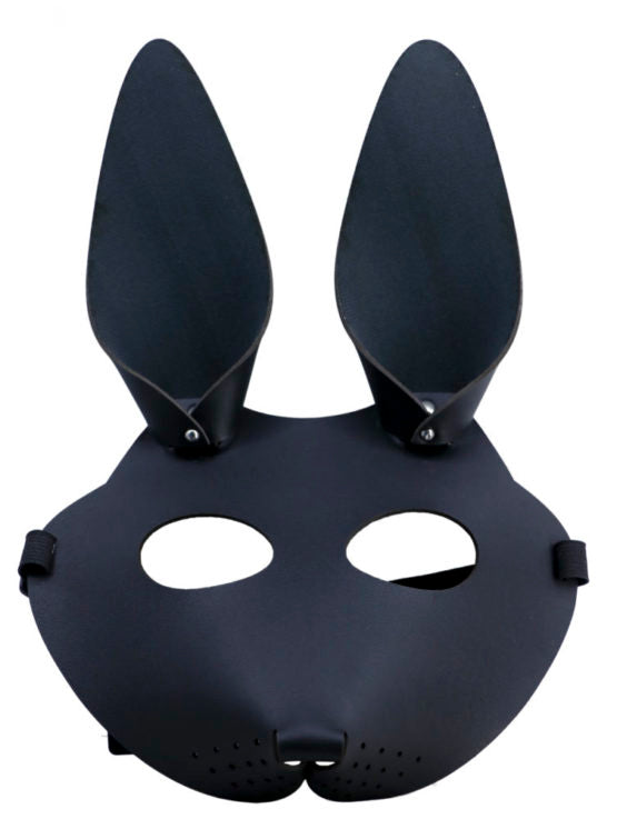 Leatherette Face Mask, Rabbit