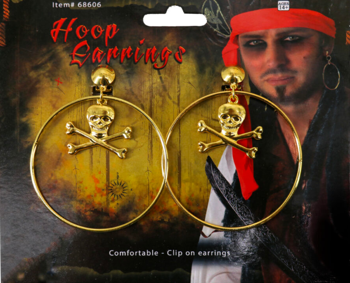 Skull Hoop-Pair