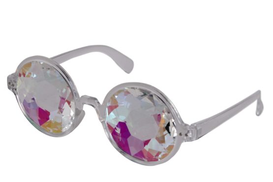 Kaleidoscope Glasses Blk, Round frame