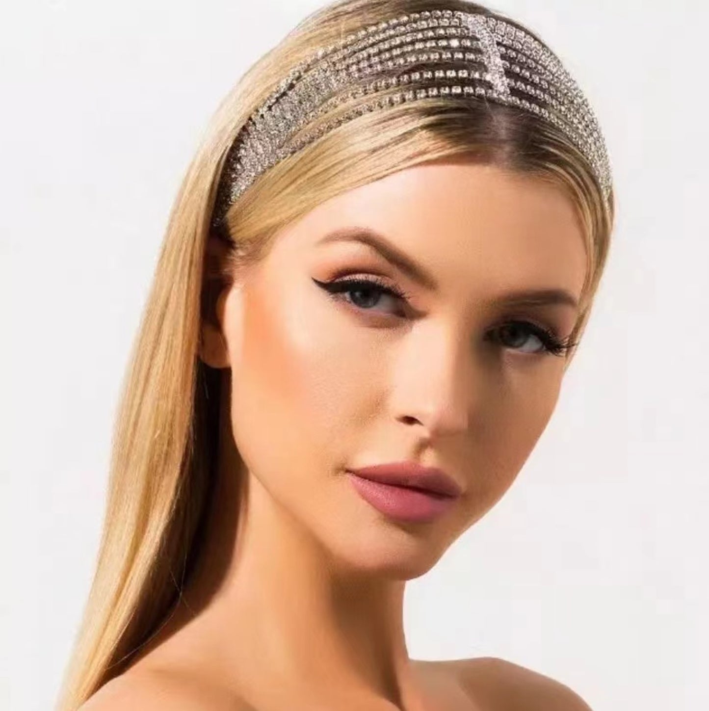 7 Row Rhinestone Headband