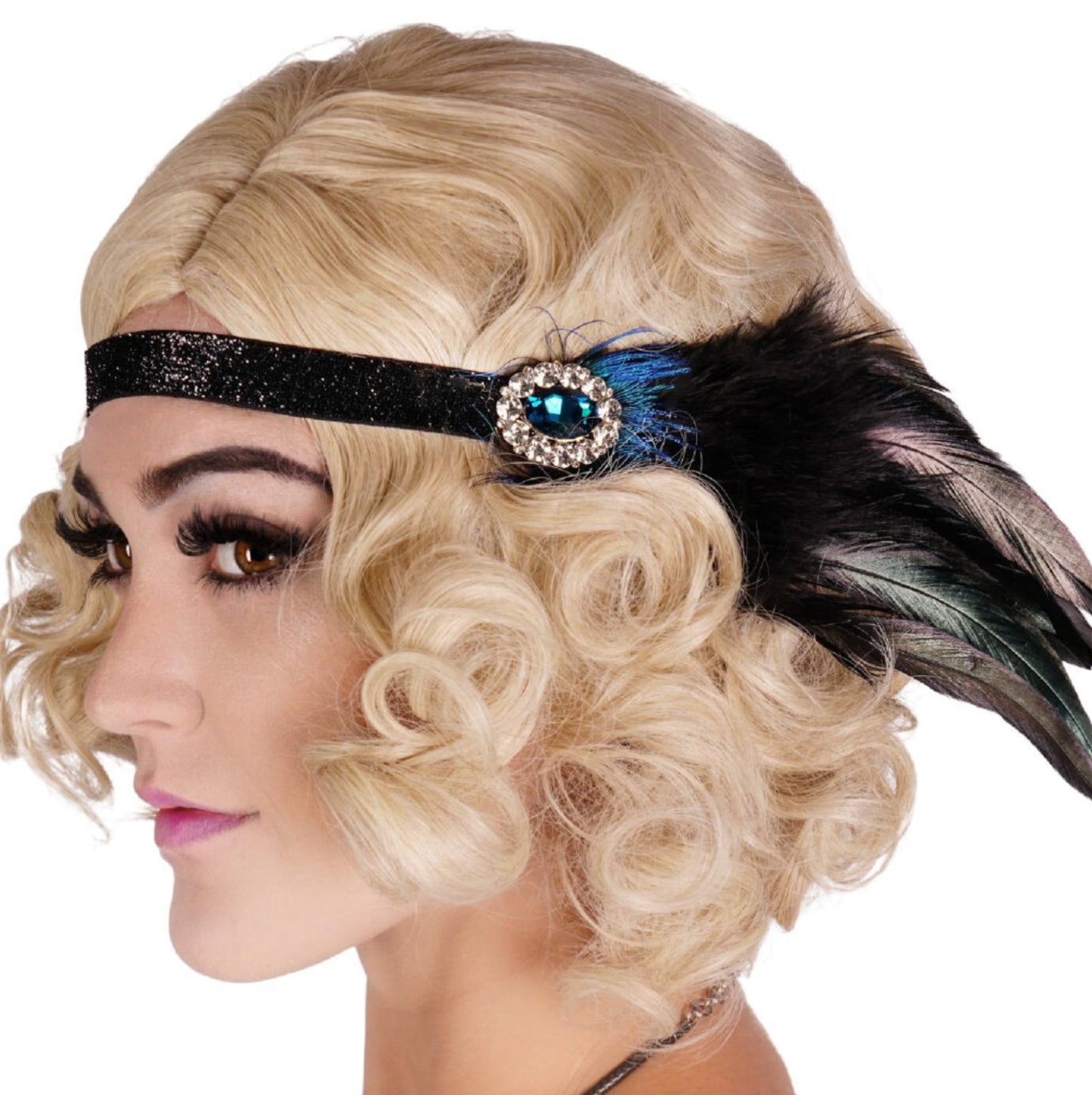 Flapper Headband with large stone