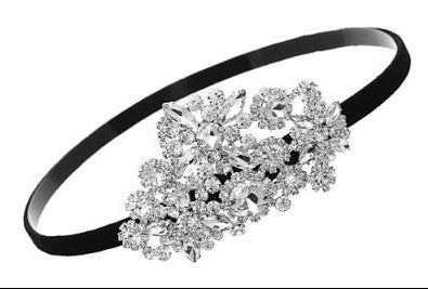 Rhinestone Flower Headband