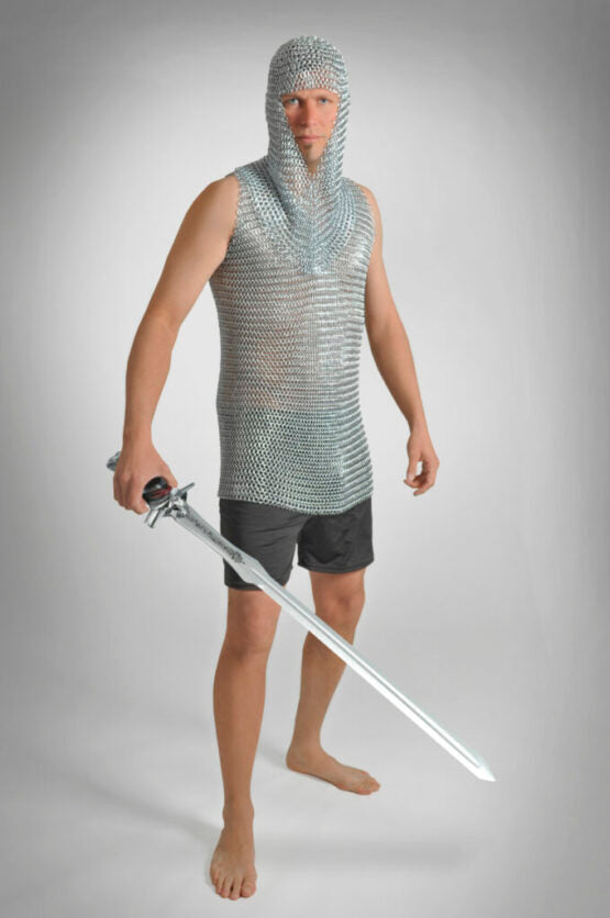 Chainmail Hood Galvanized Iron – Long