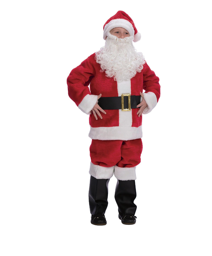 Kids Plush Santa Suit