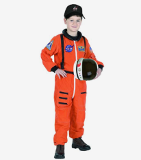 Jr. astronaut Suit Orange w/Embridered Cap