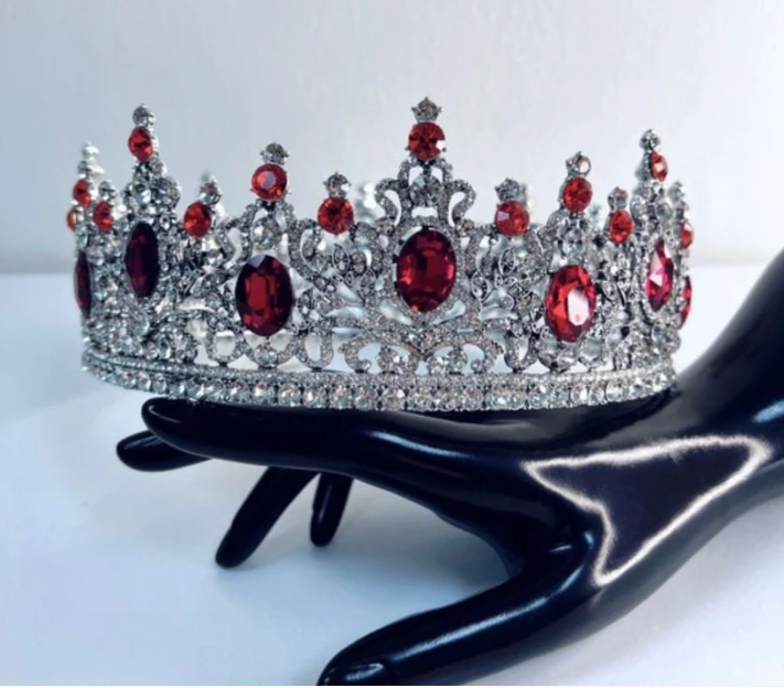 Crown Silver/Red