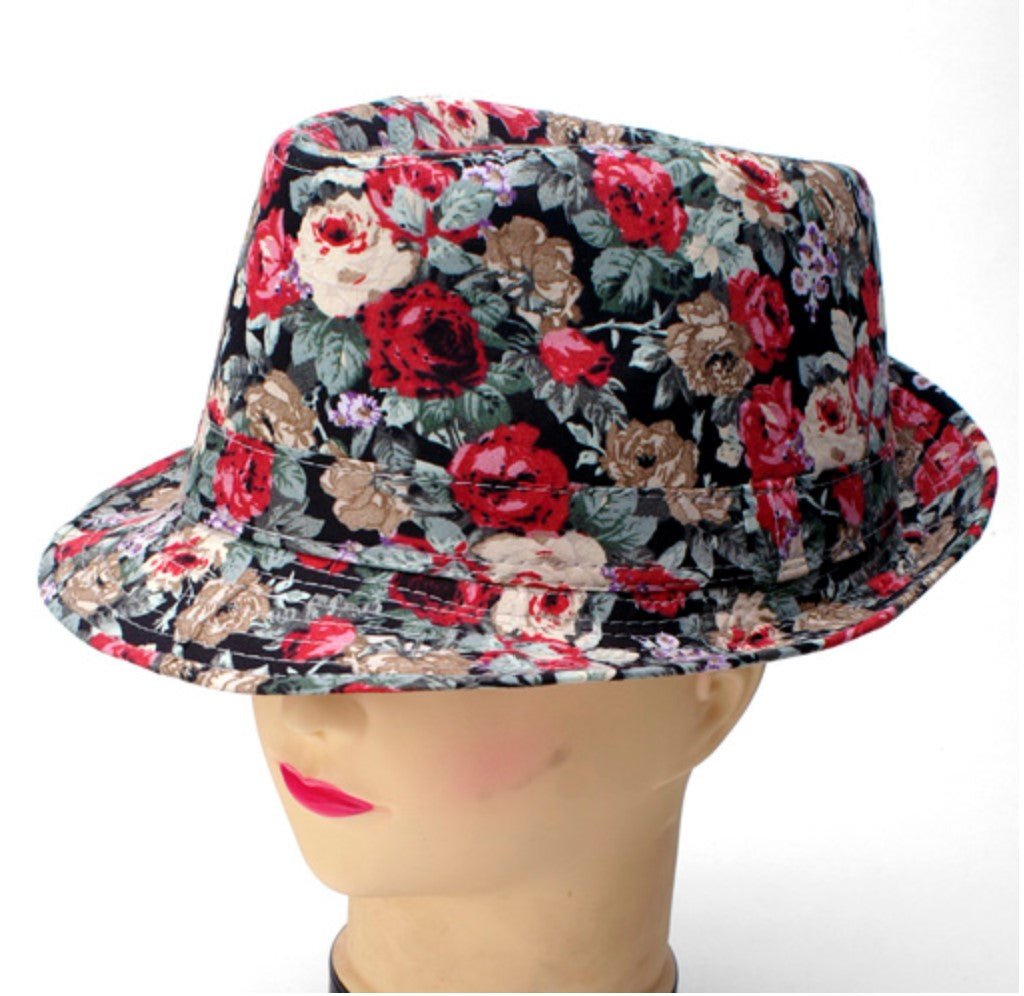 Floral Fedora Hat