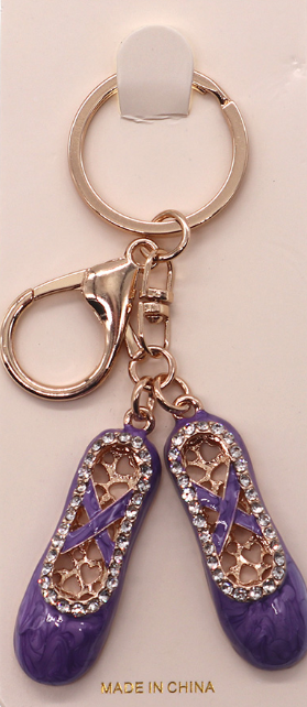 Ballerina Pointe Shoe Keychain