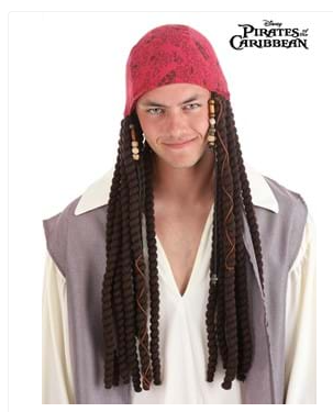Jack Sparrow Adult Bandana & Dreads