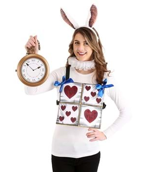 White Rabbit Costume Kit for Adults