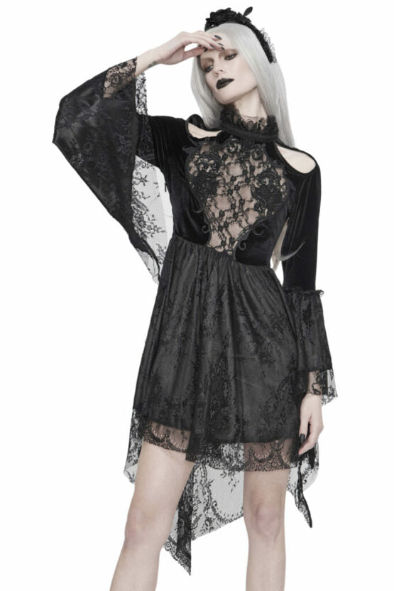 Gothic Black Lace Dress